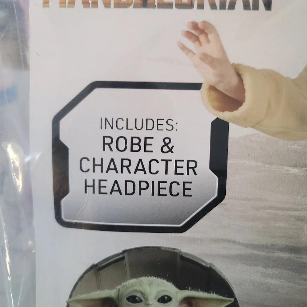 NWT Jazwares Star Wars The Mandalorian Grogu Toddler Halloween Costume S…